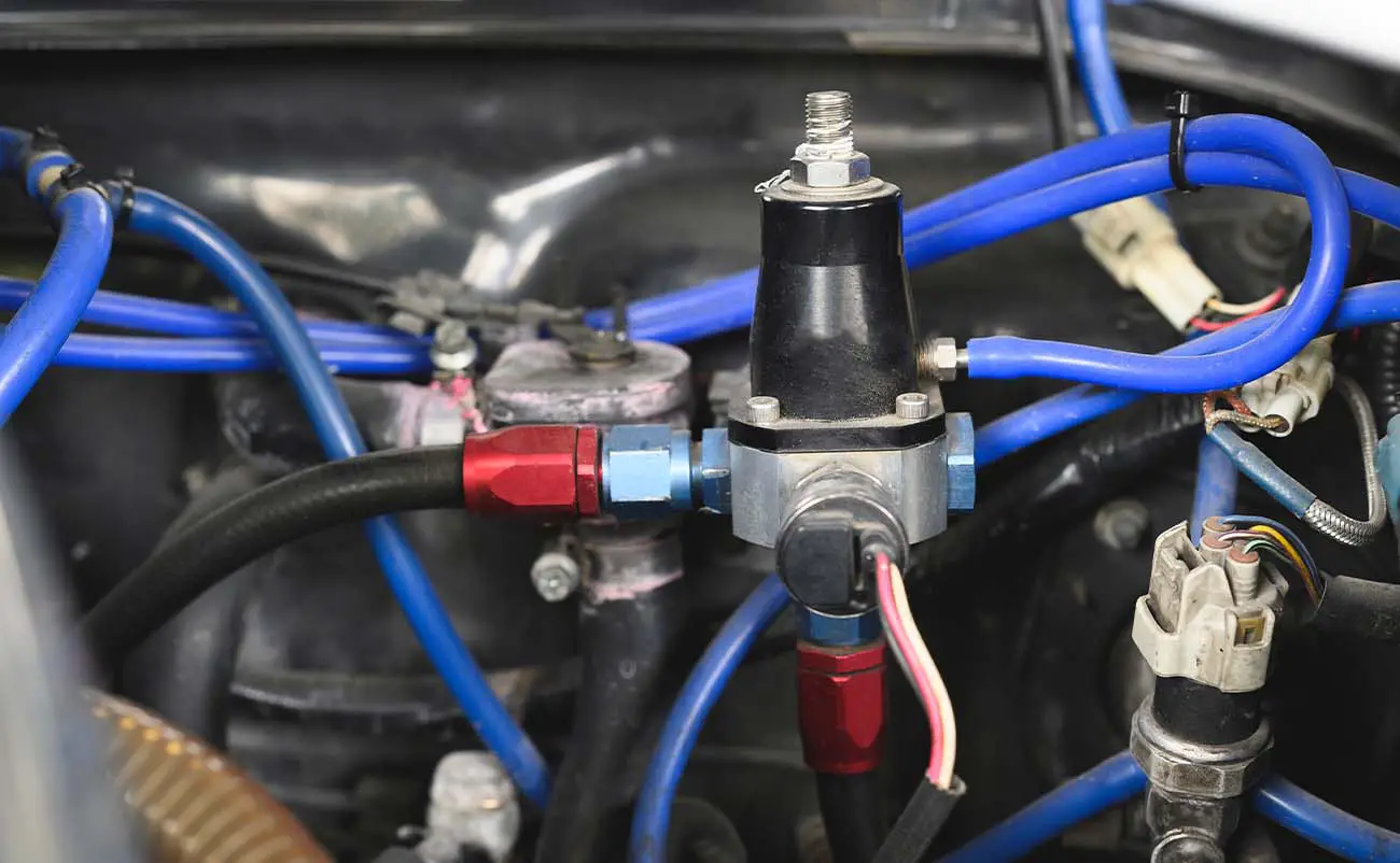 fuel pressure regulator inside engine