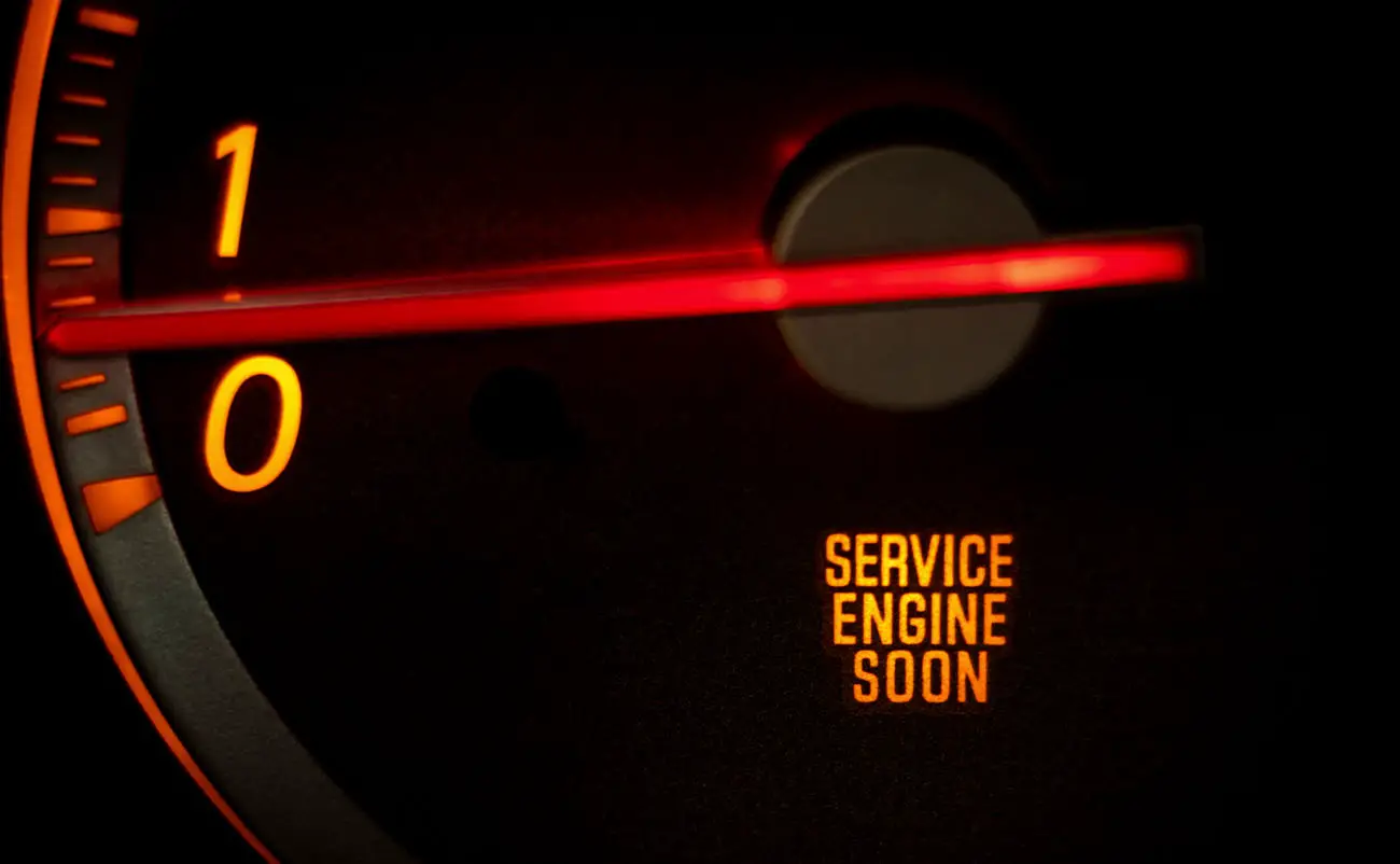 service engine soon light on dashboard of car in need of service or repair